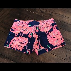 Lily Pulitzer Flamingo shorts. Size 0